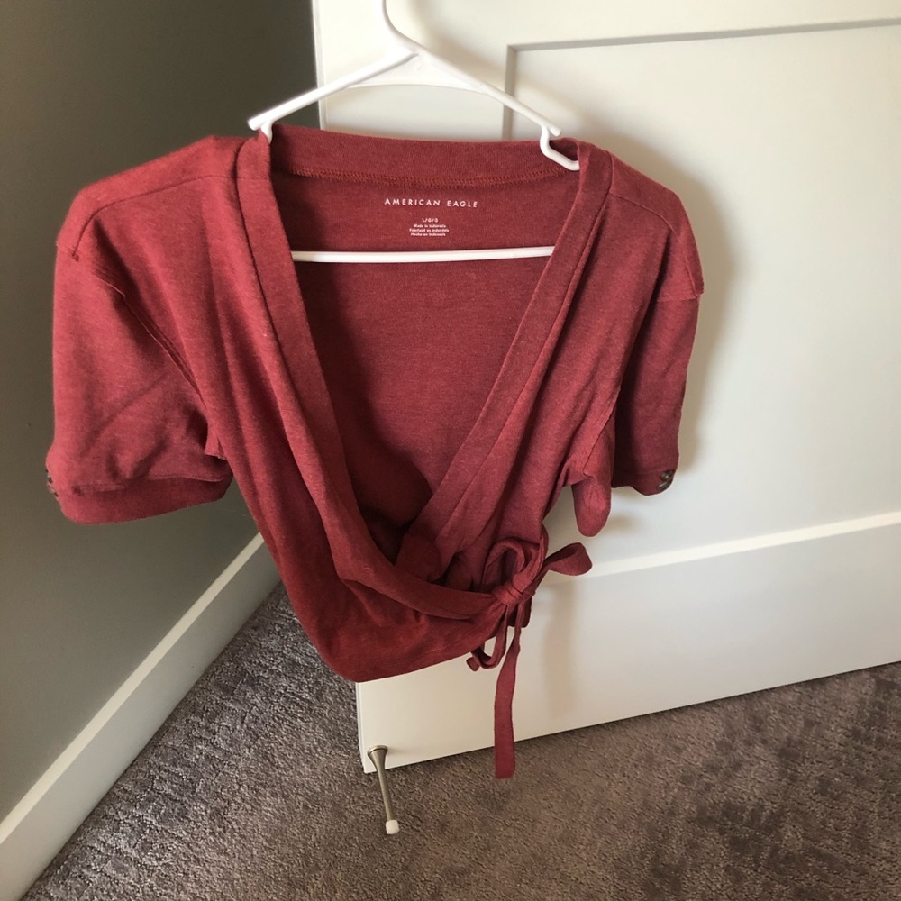 American Eagle Cross Tie Shirt